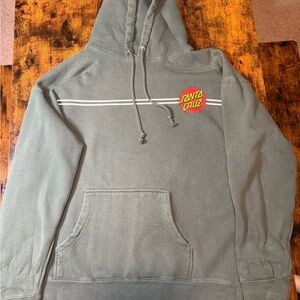 Santa Cruz Skateboards Olive Hoodie with Logo